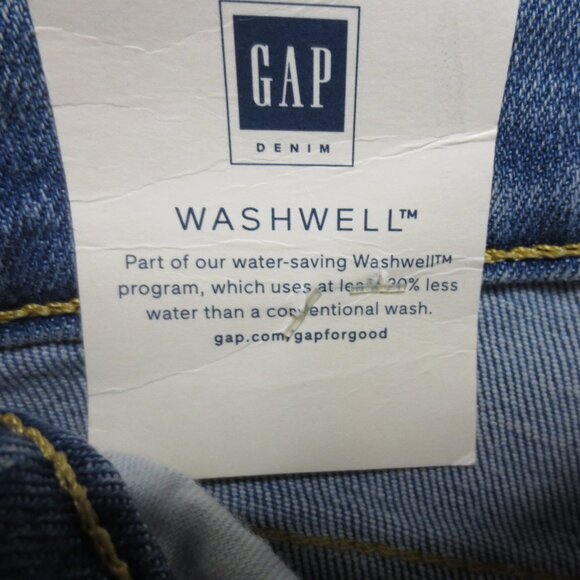 NWT GAP youth JEANS denim SKINNY blue STRETCH adjustable DISTRESSED SIZE 10 - Picture 6 of 13